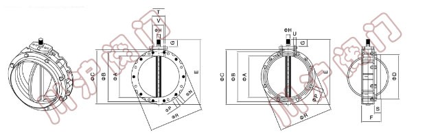電動(dòng)粉體蝶閥 結(jié)構(gòu)圖